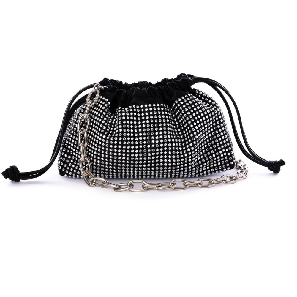 NWT Jules Kae Brea Black Crystal Handbag.